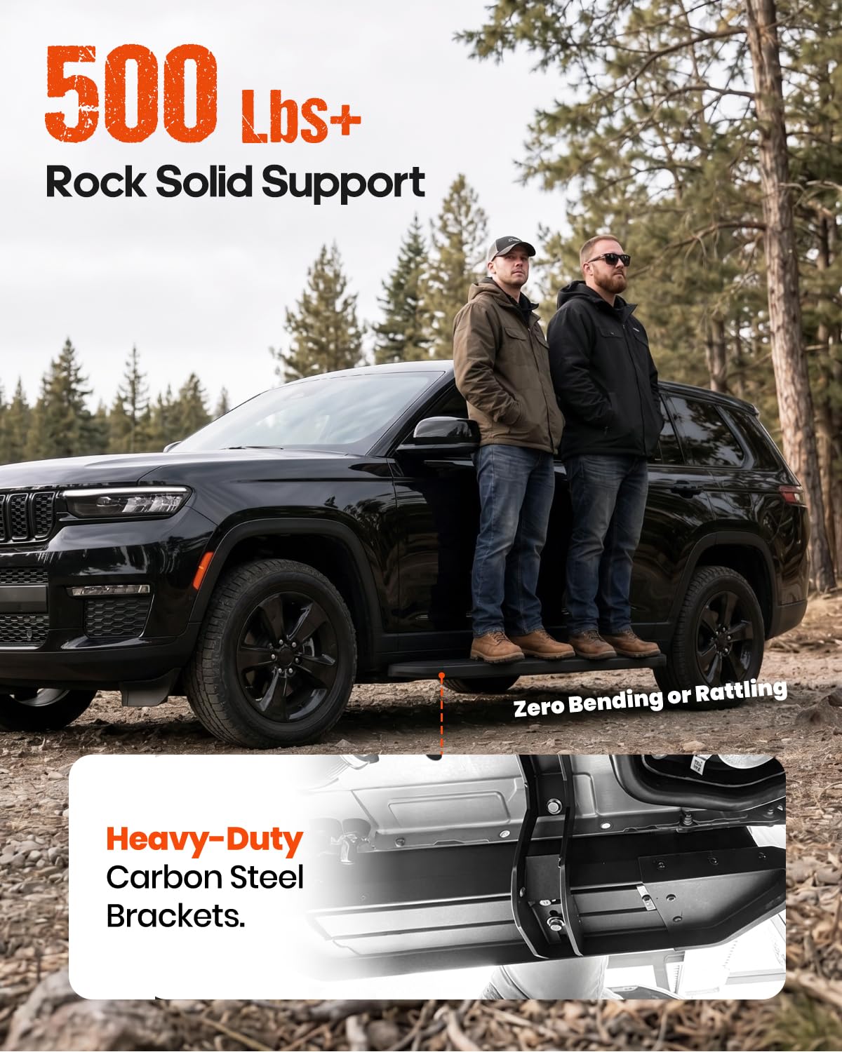 Amazon | SNAILFLY 500ポンド ランニングボード 2021-2026 Jeep Grand